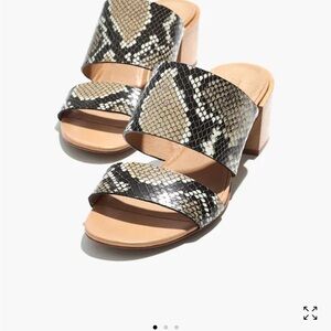 Madewell Snakeskin Pattern Mules